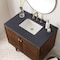 James Martin Vanities Amberly 36in Single Vanity Cabinet, Mid-Century Walnut 670-V36-WLT - alternate 6